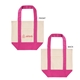 Mini TJ Dual - Pocket Canvas Tote Bag