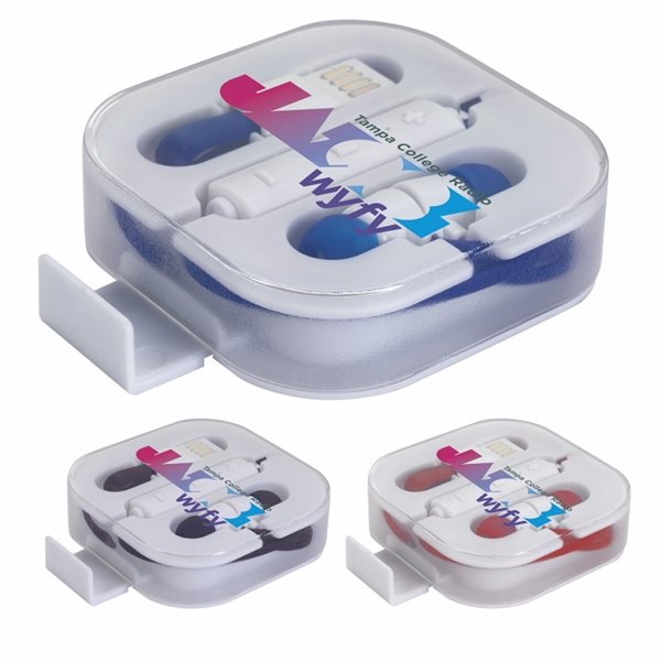Bluetooth(R) Earbuds in Clear Case