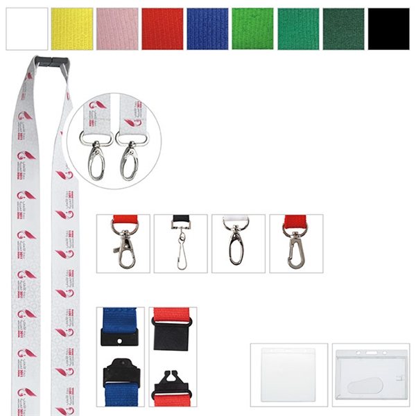3/4 Double Hanger Lanyard