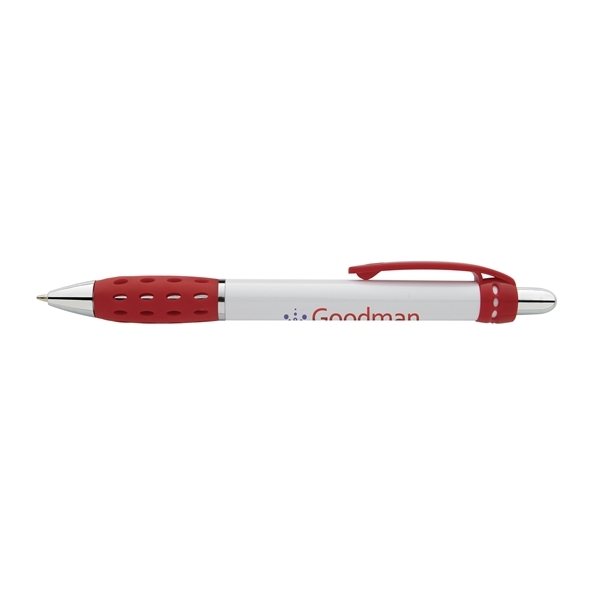 White Oval Grip Pen