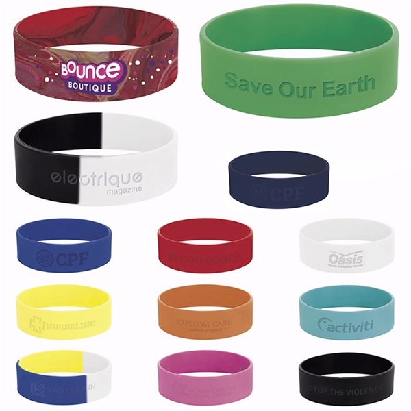 3/4 inch Silicone Wrist Band