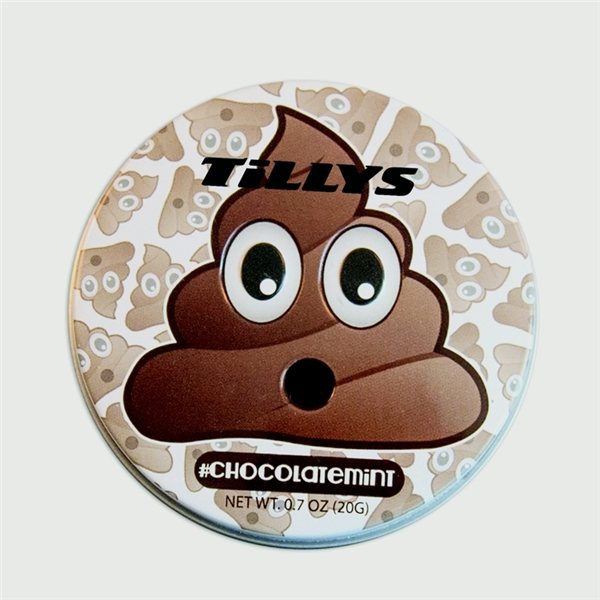 Poop Emojy Tin with Chocolate Mints