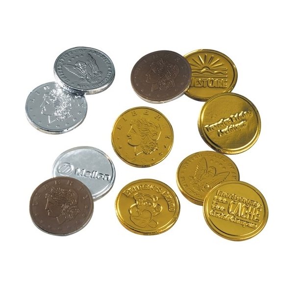 Stock Chocolate Coins