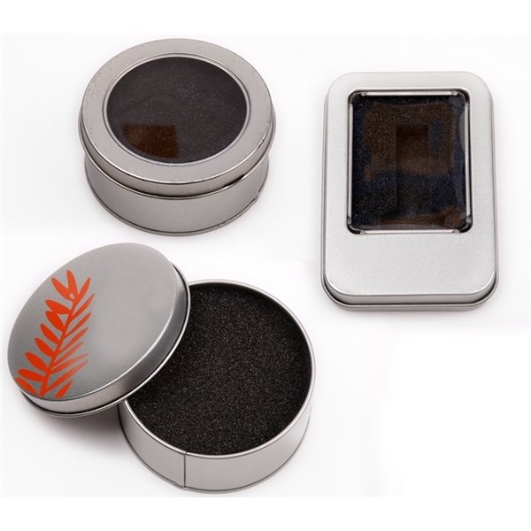 ACC06-04- Tin Gift Box Rectangular with Window