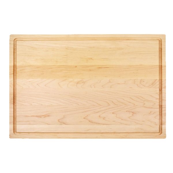 12 x 18 x 1 1/4 Maple Butcher Block with Juice Groove