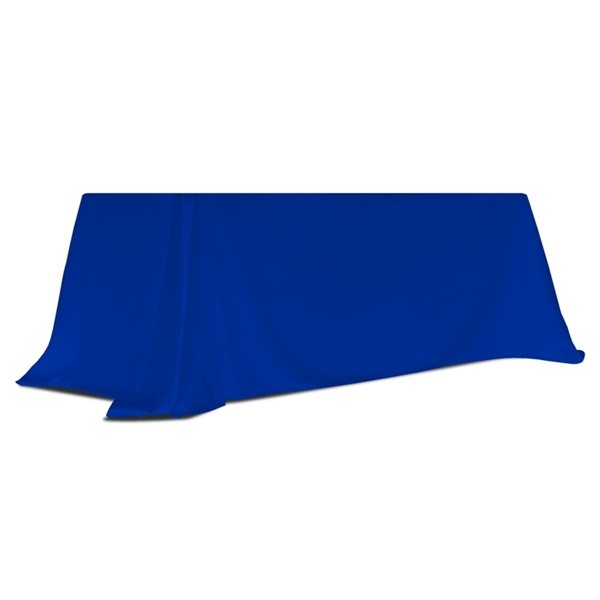 Convertible Table Throw - Unimprinted Table Cloth, Royal Blue Table Cover - 6 to 8