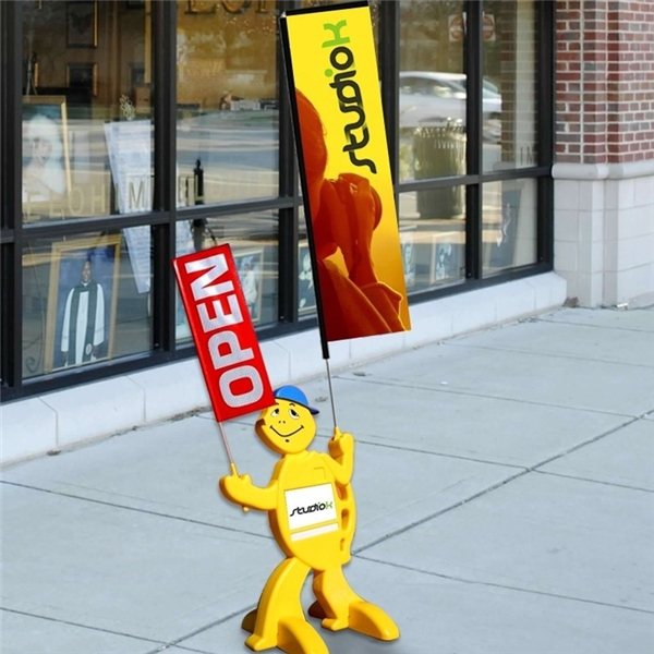 Sign Buddy with 2W x 6H Flag