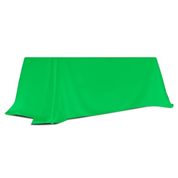 Convertible Table Throw, Unimprinted Table Cloth, Lime Green Table Cover - 6 to 8
