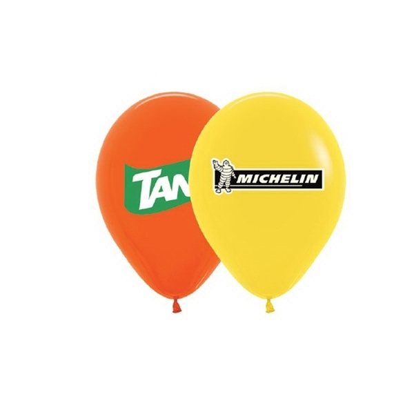 Helium Balloon 9 Latex Imprinted 1 Side 2 Colors