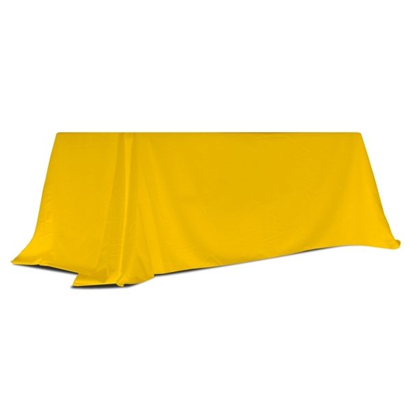 Convertible Table Throw - Unimprinted Table Cloth, Yellow Table Cover - 6 to 8