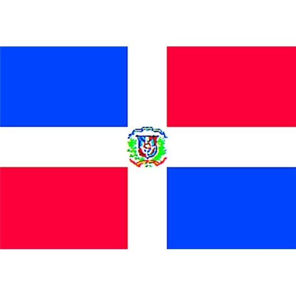 Dominican Republic Flag - 3 x 5 - Nylon without Seal