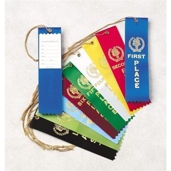 Sixth Place Ribbon 1 5/8 x 5 1/2
