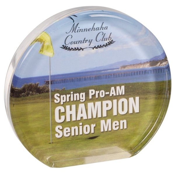 6 Dia. Full Color Sublimated Circle Acrylic Award
