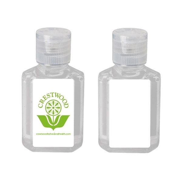 Hand Sanitizer with Alcohol, 1 oz. - Printed