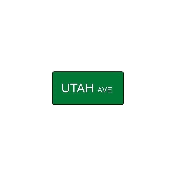 36 x 6 Custom Street Signs with reflective vinyl lettering on one side.