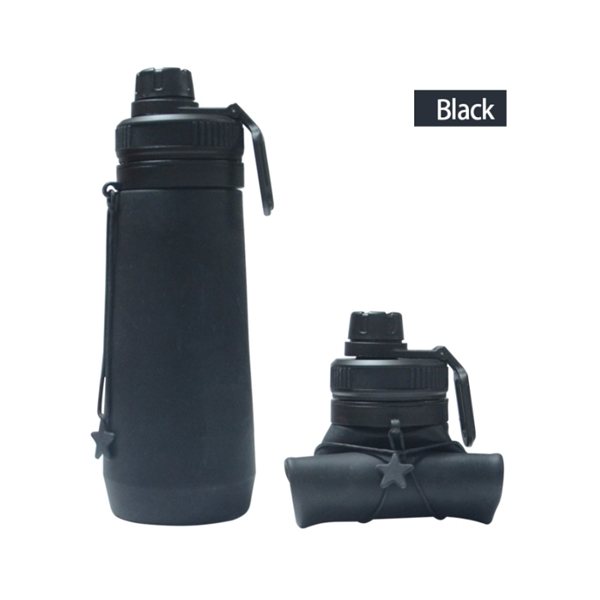 Foldable Silicone Water Bottle, 23 oz.