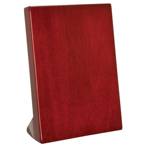 7-1/4 x 9-1/4 Rosewood Piano Finish Standing Plaque with Gold Filled Engraving