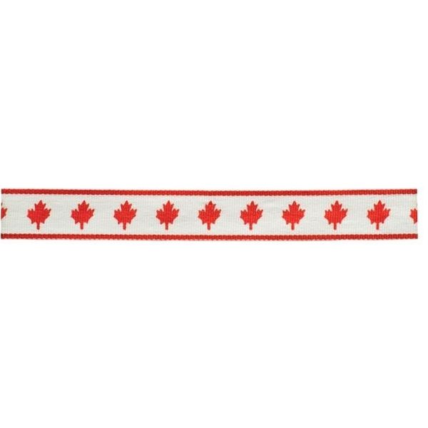 Canada V Neck Ribbon with Clip, 7/8 wide