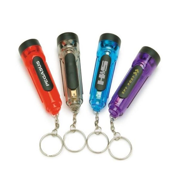Plastic Flashlight Key Chain