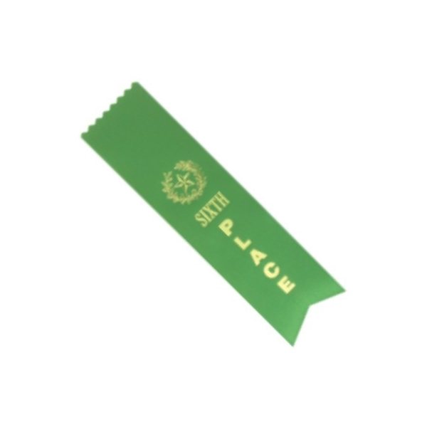 Sixth Place Ribbon 2 x 8