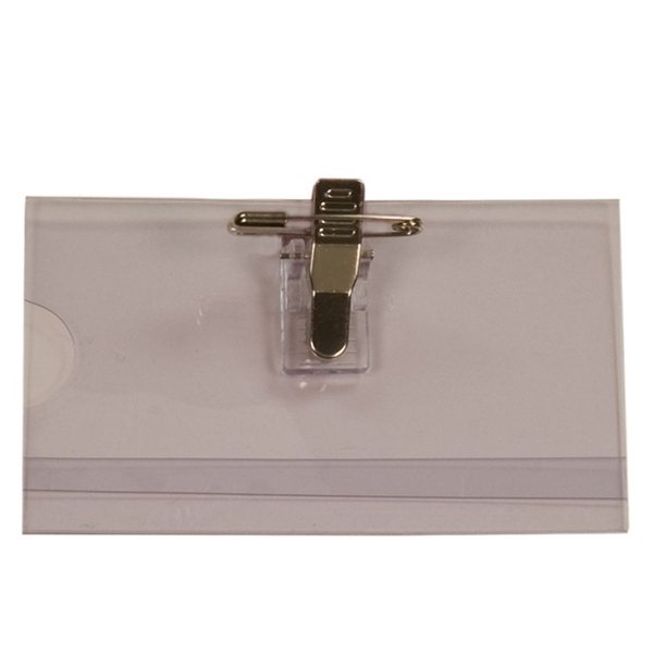 Convention Badge with Bulldog Clip Pin