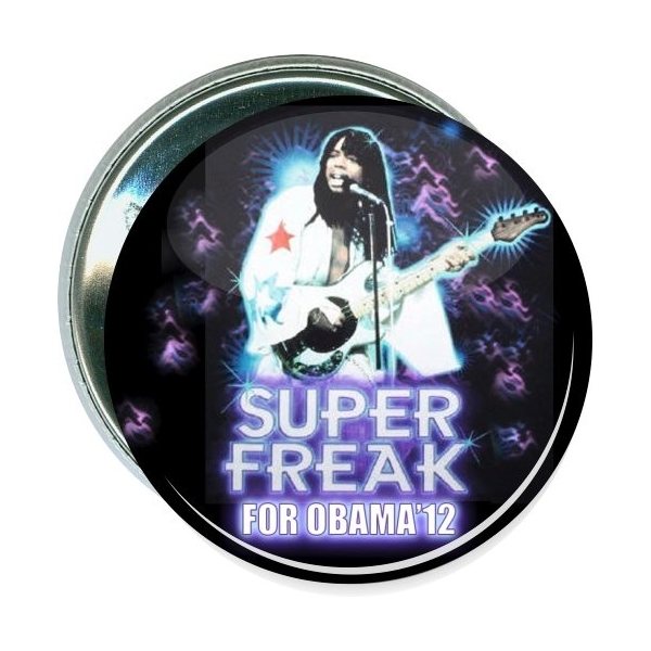 Rick James, Super Freak For Obama 12, Political Button
