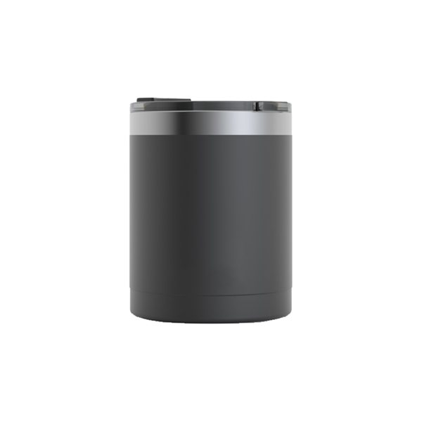 RTIC 12oz Ringed Black Lowball Tumbler