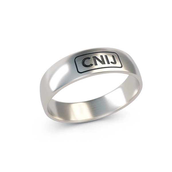 Stock Oval Mens Gold Ring