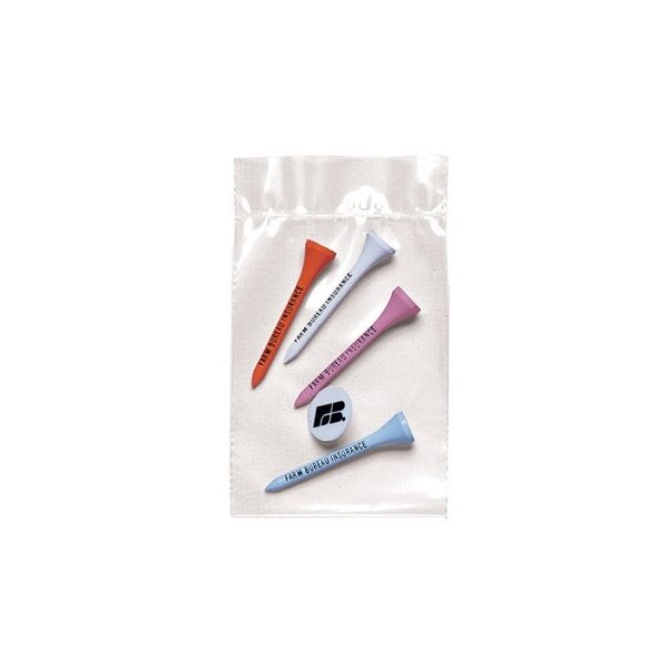 Pro Elite Poly Bag Pack w / 4 Tees 1 Ball Marker