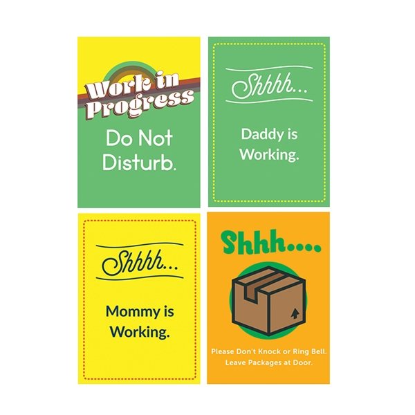 Multipack of Work From Home Labels