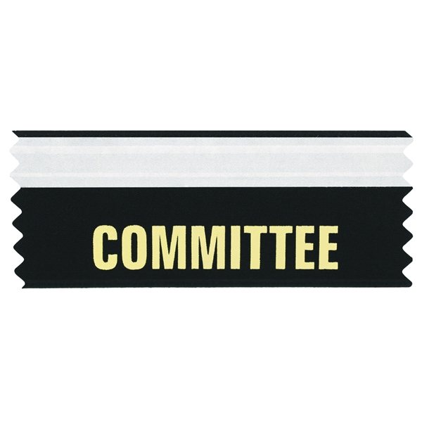 Committee Ribbons 4L x 1.625W Badge Ribbon