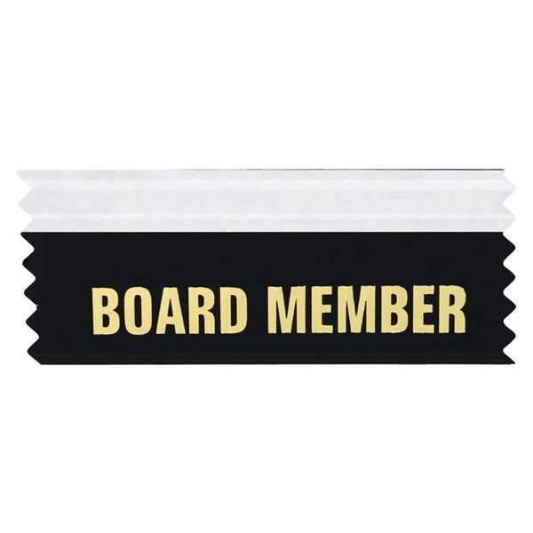 Board Member Ribbon 4L x 1.625W Badge Ribbons