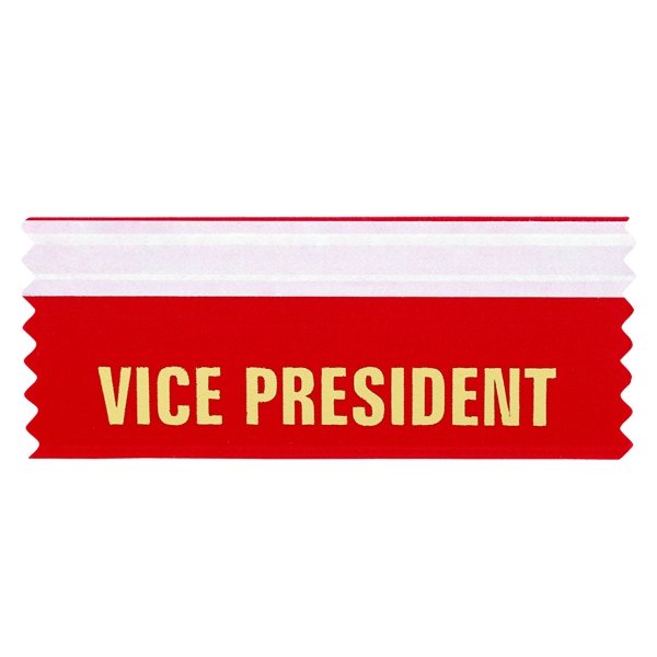 Vice President Ribbons 4L x 1.625W Badge Ribbon
