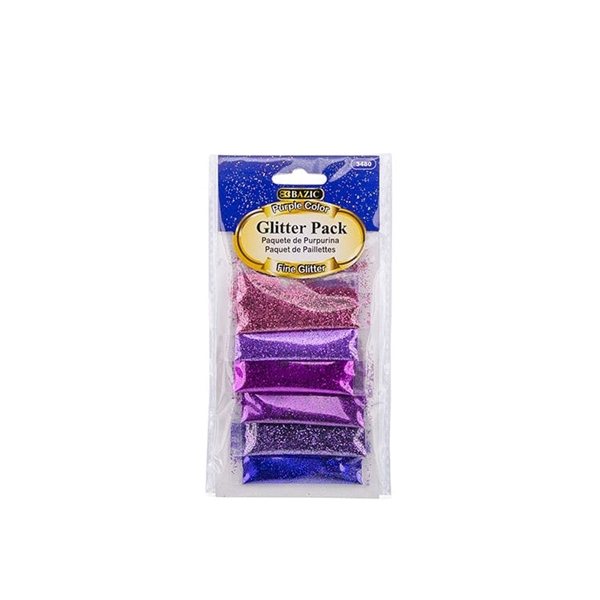 Purple Color Glitter Pack - 2g 6 Count