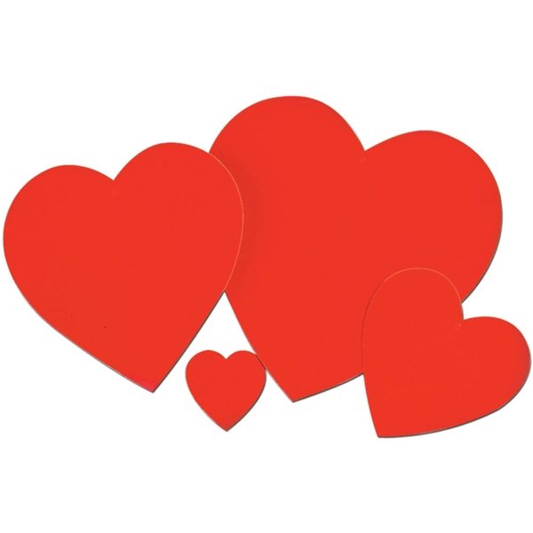 Printed Heart Cutout - Printed 2 Sides 90677