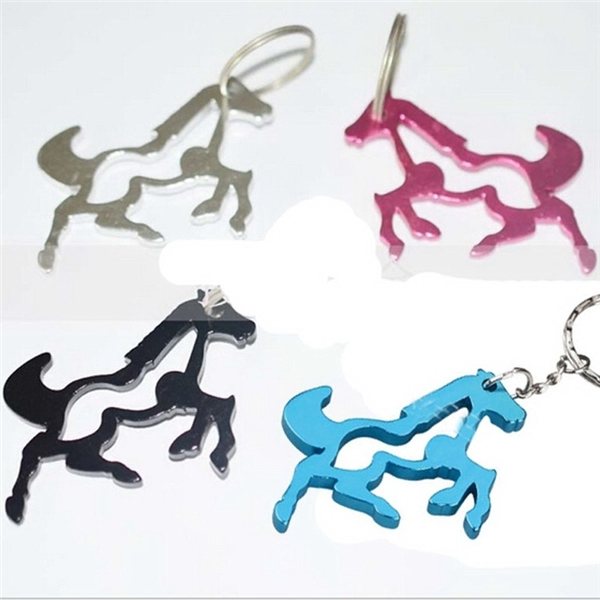 Aluminum Bottle Opener with Keychain
