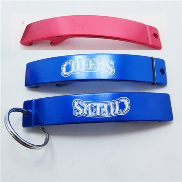 Aluminum Bottle Opener / Keychain - 3x1/2