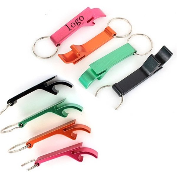 Aluminum Bottle Opener / Keychain - 2 1/2x1/2