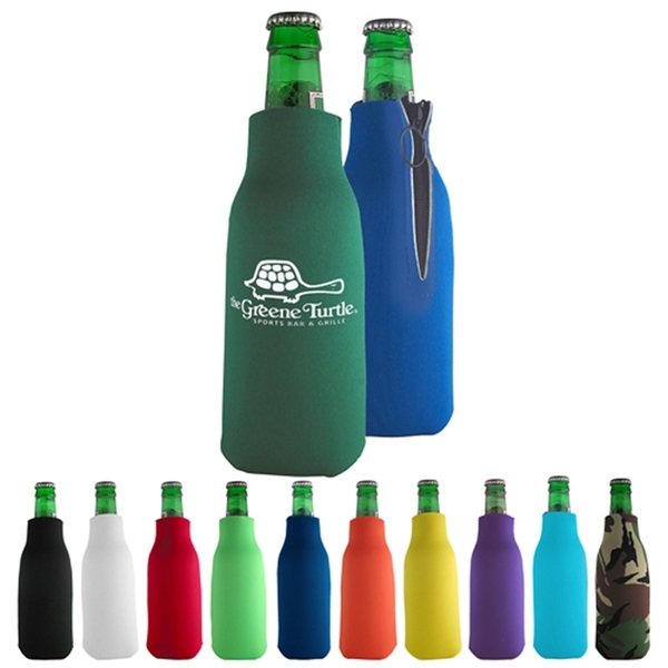 Bottle Coolie With Zipper