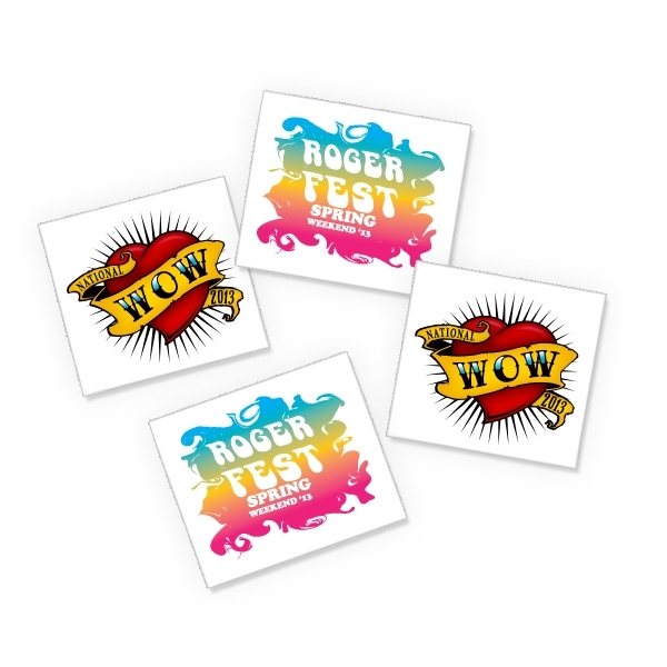 4 x 6 Custom Temporary Tattoos