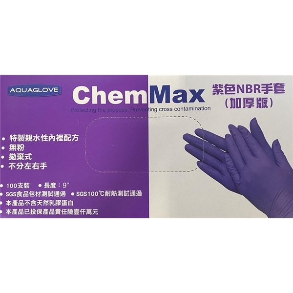 AquaGlove - 3.5 - 4 Mil Small Blue Nitrile Disposable Gloves