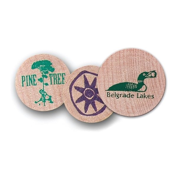 Large Wooden Ball Marker - Imprinted