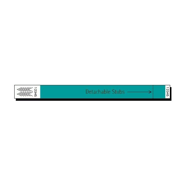 Stub 3/4 Tyvek Wristband - Neon Colors