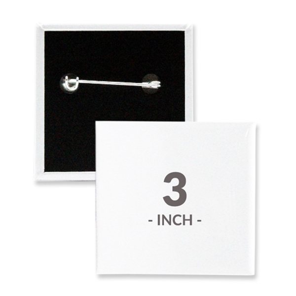 3 X 3 Inch Square Custom Buttons