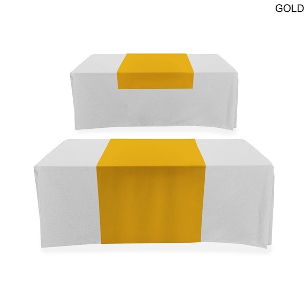 48 Hr Quick Ship - Discounted Table Runner, 30x72, Covers Front, Top and some Overhang at the back