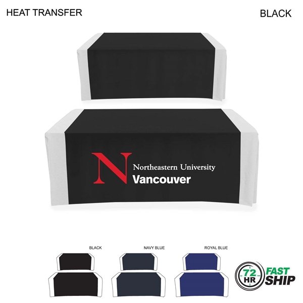 72 Hr Fast Ship - Polycotton Twill Wider Table Runner, 60x90, Covers Front, Top and Back