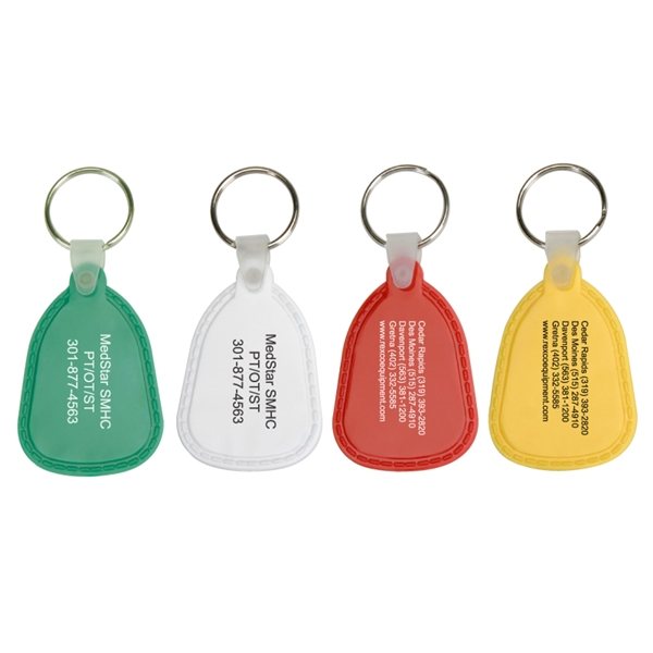 Teardrop Soft PVC Keytag