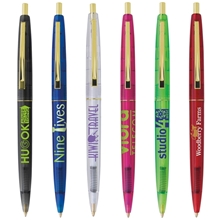 Clear Clics(TM) Gold Pen