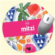 1/16 Heavy Duty Base + OriginL Fabric Surface Mouse Pad, 1/16 x 8 Round