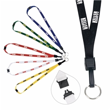 1/2 Breakaway Lanyard with Key Ring